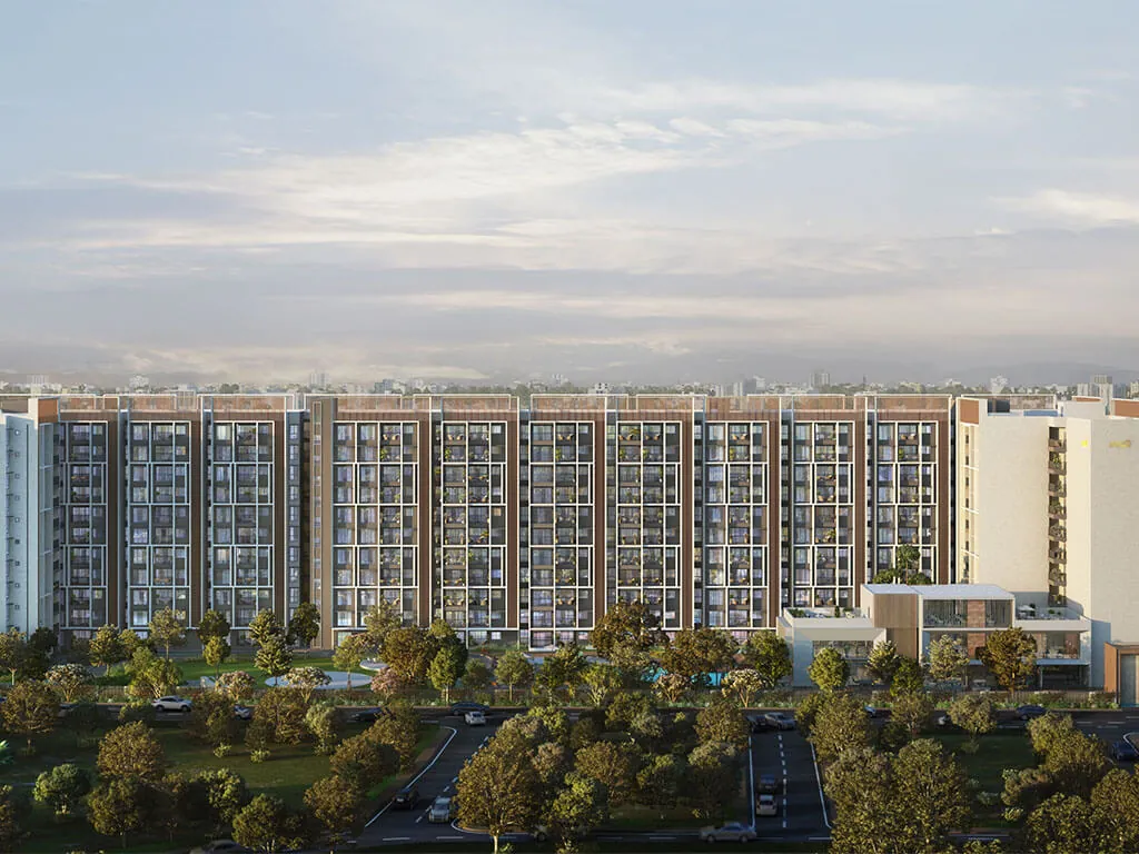 Casagrand Keatsway residential towers above landscaped greenery